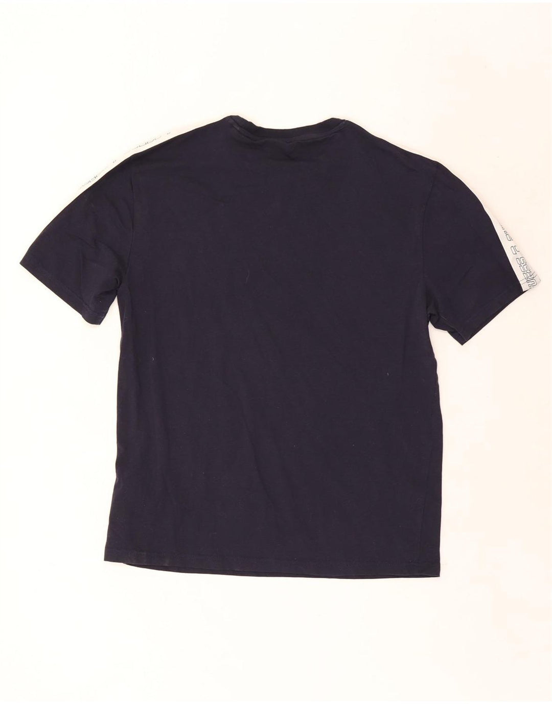 Ανδρικό γραφικό μπλουζάκι Guess Top από μεσαίο μπλε ναυτικό χρώμα, βαμβακερό