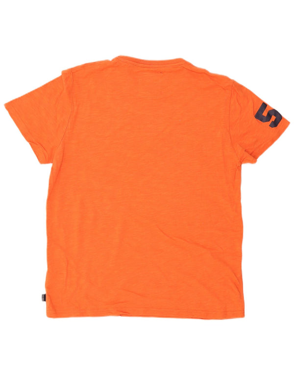 Ανδρικό γραφικό μπλουζάκι Superdry Top 2XL πορτοκαλί βαμβακερό