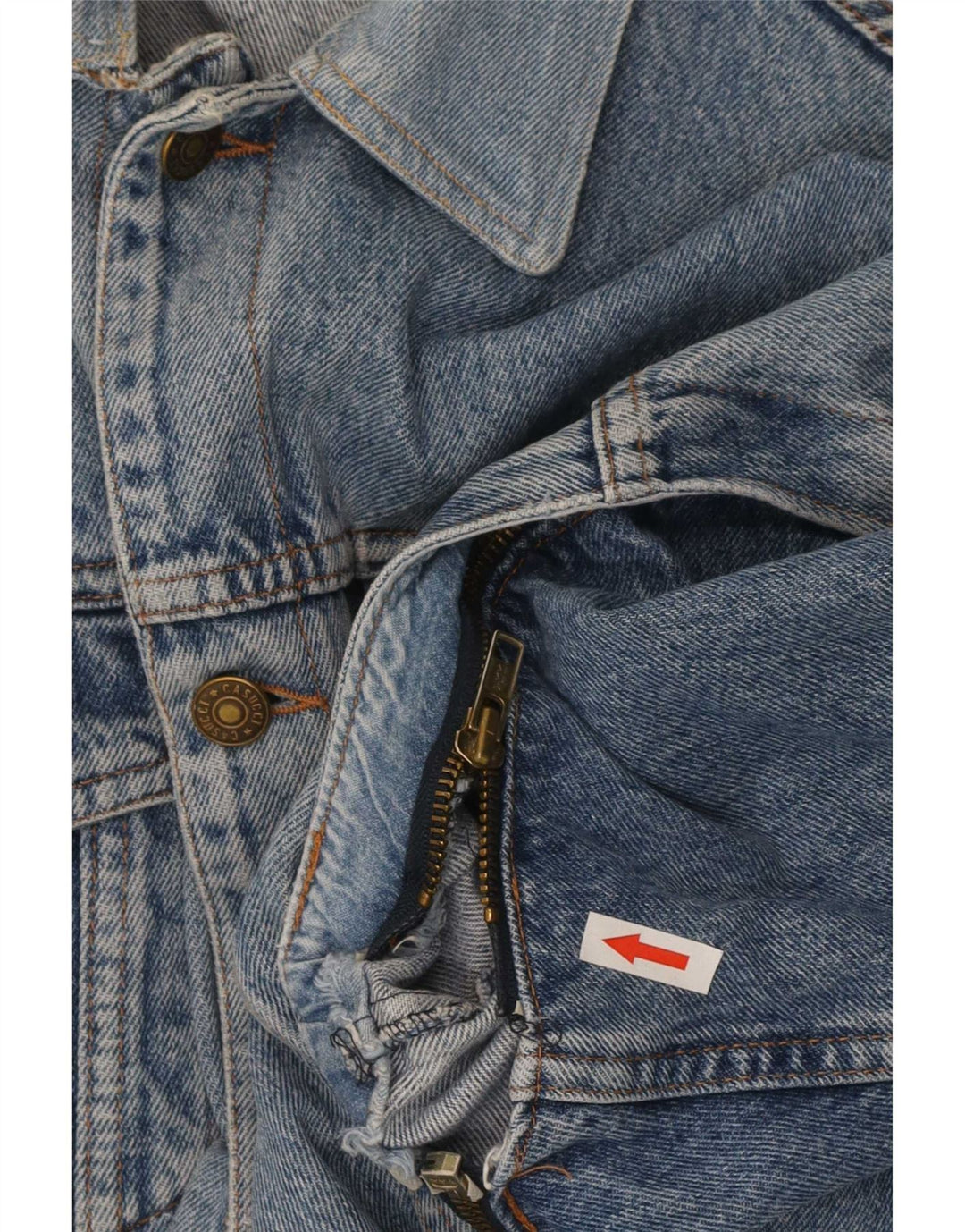 Ανδρικό τζιν μπουφάν Casucci UK 38 Medium Blue