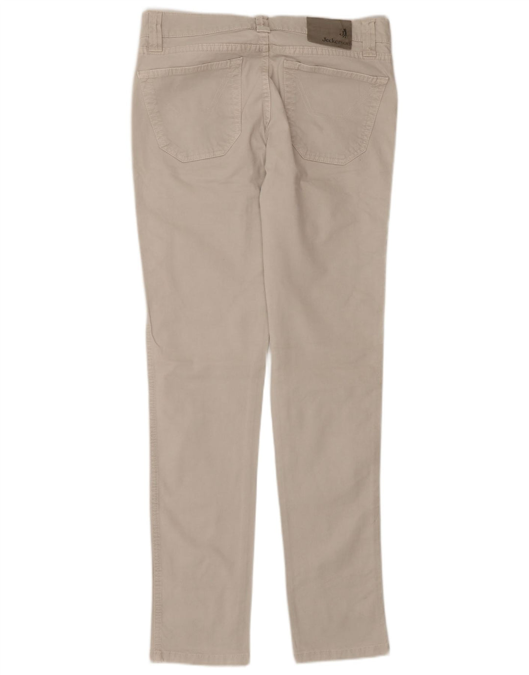 Jeckerson Mens Slim Jeans W30 L30 Beige Cotton