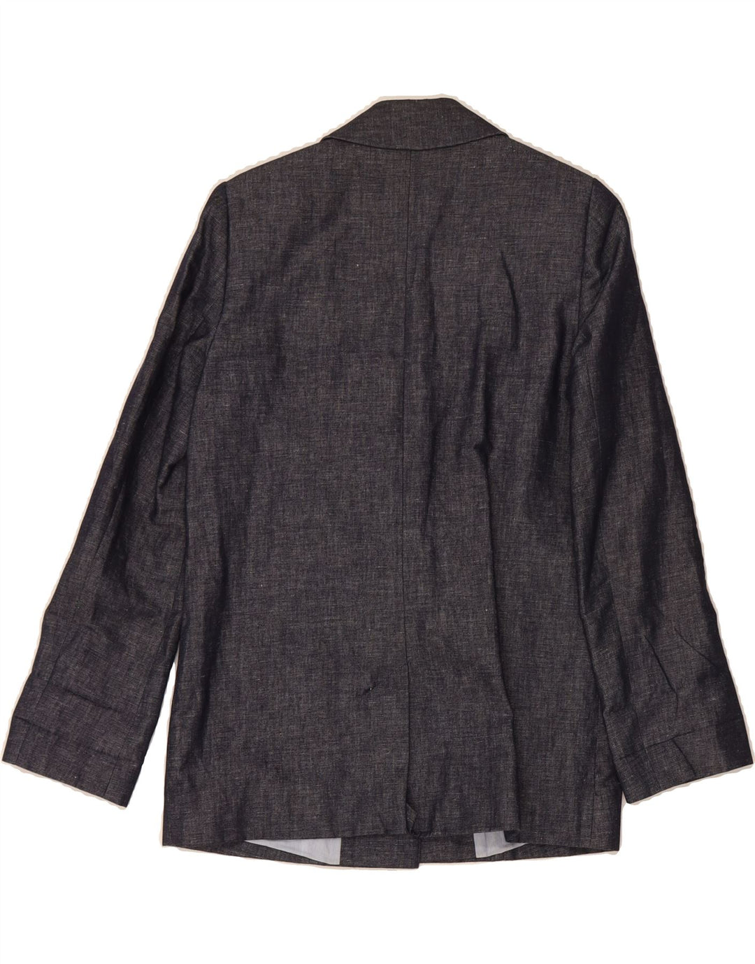 JAEGER Womens 1 Button Blazer Jacket UK 8 Small Navy Blue Cotton Vintage Jaeger and Second-Hand Jaeger from Messina Hembry 