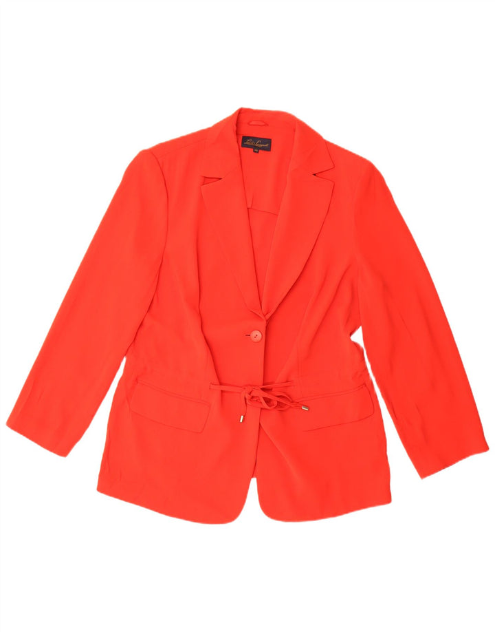 Luisa Spagnoli Γυναικείο Μπουφάν 1 Κουμπί Blazer IT 48 XL Κόκκινο Πολυεστέρας