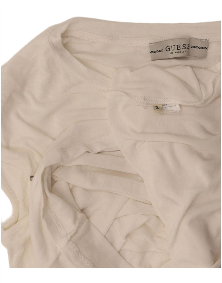 GUESS Γυναικείο T-Shirt Top UK 10 Small White