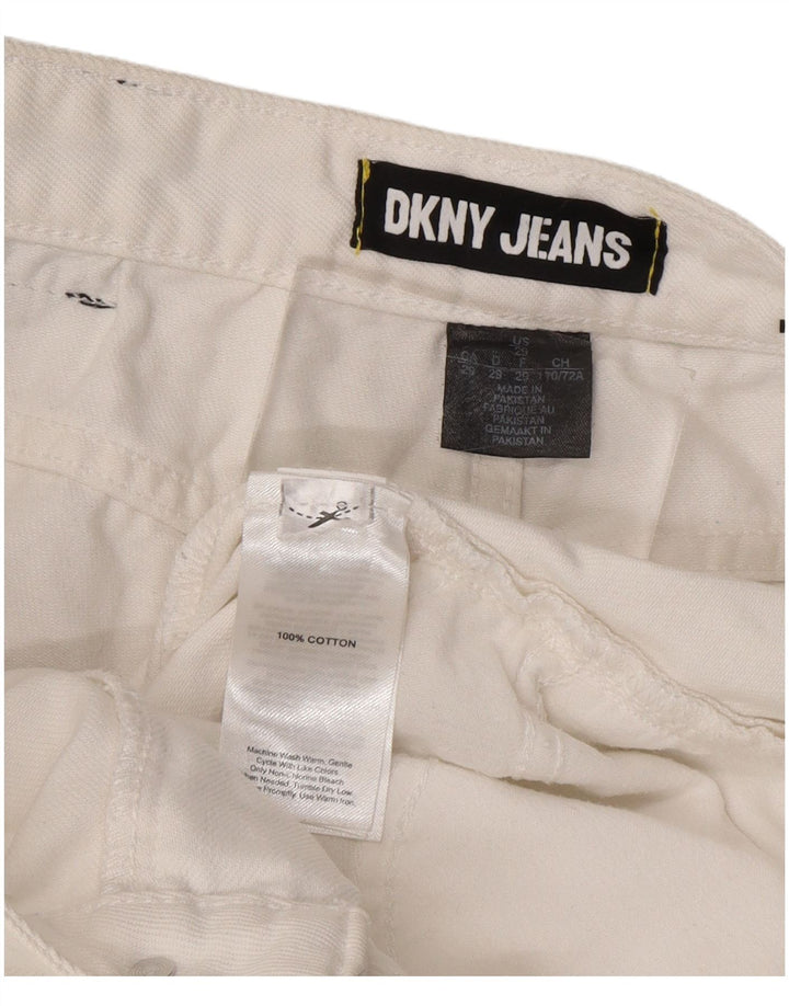 DKNY Mens Kent Straight Jeans W29 L29 White Cotton