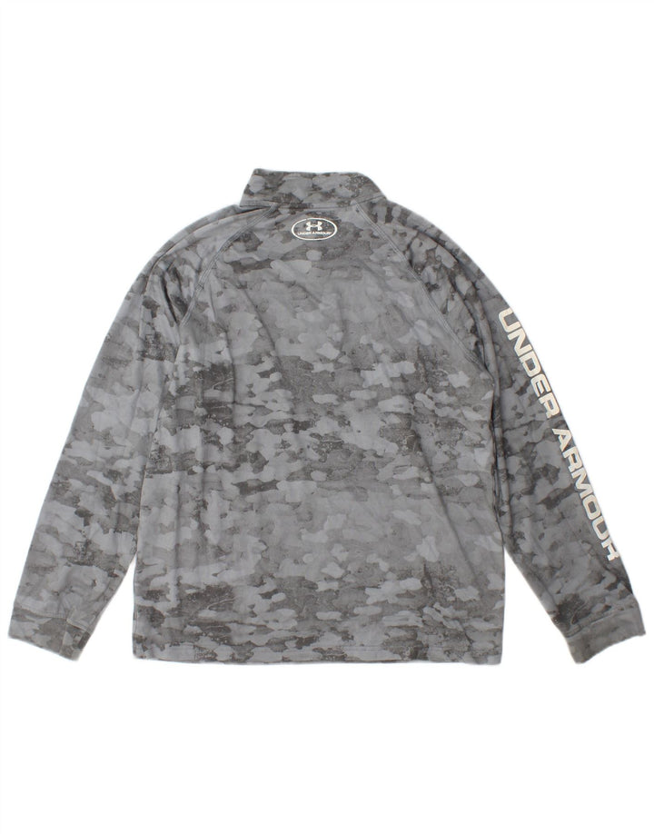 Under Armour Boys αθλητική φόρμα πουλόβερ με φερμουάρ 13-14 ετών XL γκρι