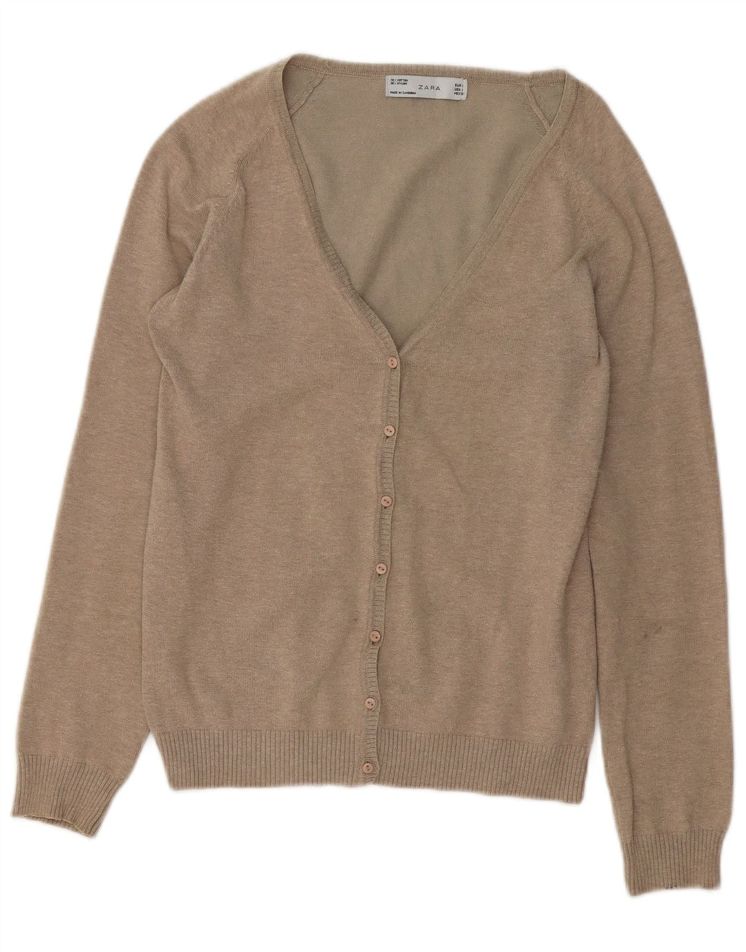 Zara Γυναικείο πουλόβερ UK 14 Large Grey Nylon