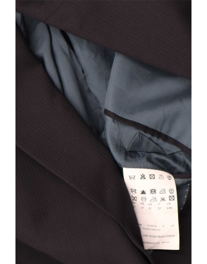 Hugo Boss Ανδρικό σακάκι με 2 κουμπιά UK 42 XL Μαλλί με ρίγες σε μπλε μπλέ