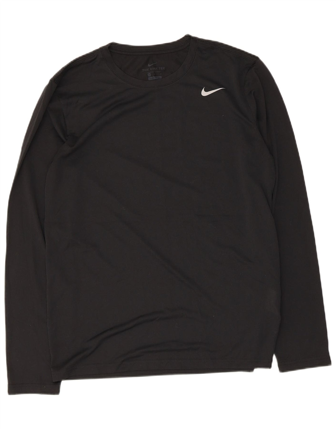 Ανδρικό τοπ Nike Dri Fit Μακρυμάνικο μεσαίο μαύρο πολυεστέρας