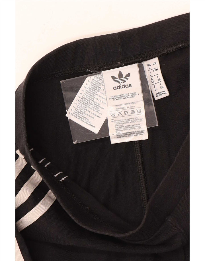 Γυναικείο κολάν Adidas UK 8 Small μαύρο βαμβακερό