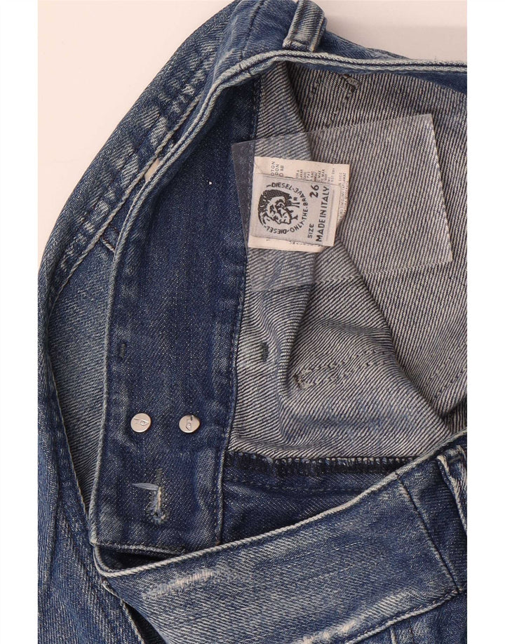 Diesel Womens Distressed Cropped Jeans W26 L25 Blue Cotton