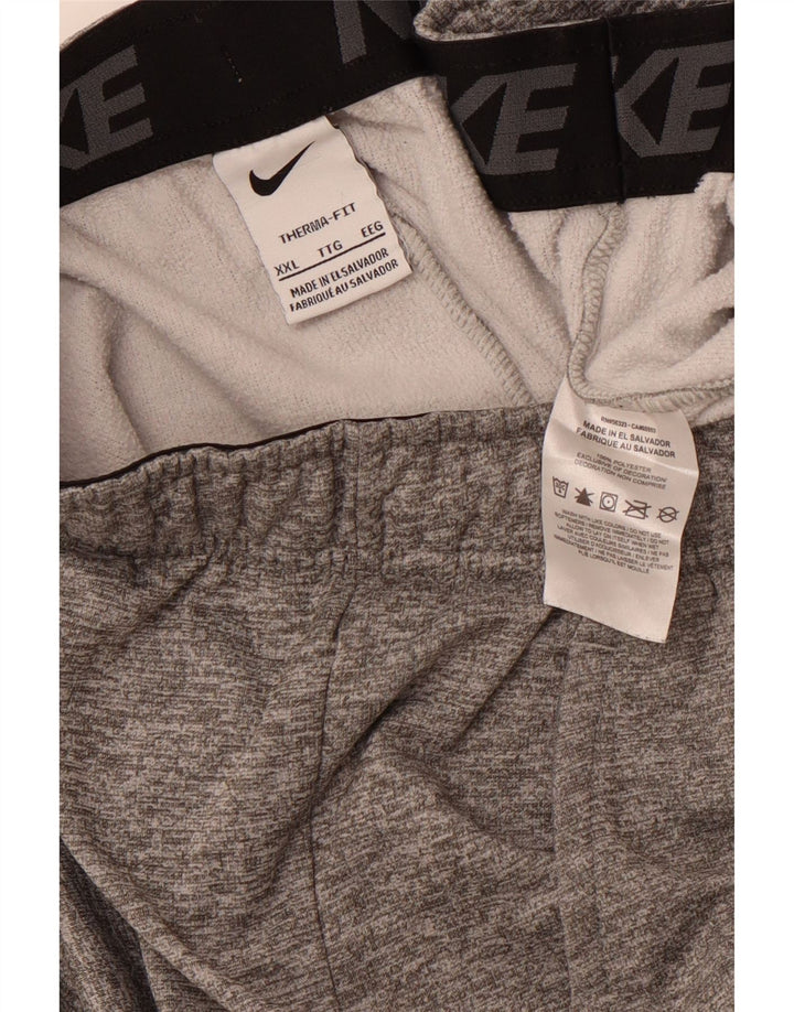 NIKE Ανδρικά Therma-Fit Graphic αθλητικά παντελόνια Joggers 2XL Grey Flecked