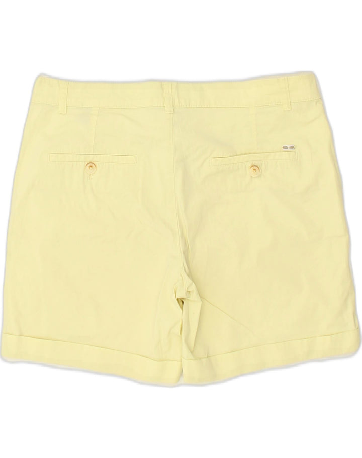 MASSIMO DUTTI Womens Casual Shorts W32 Large  Yellow | Vintage Massimo Dutti | Thrift | Second-Hand Massimo Dutti | Used Clothing | Messina Hembry 