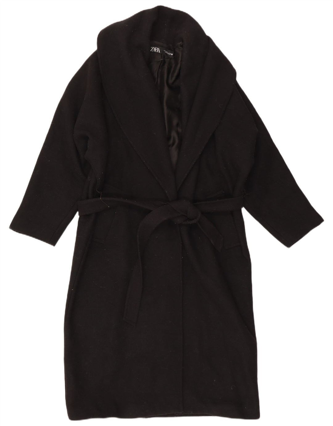 Zara Γυναικείο Πανωφόρι UK 14 Medium Μαύρο