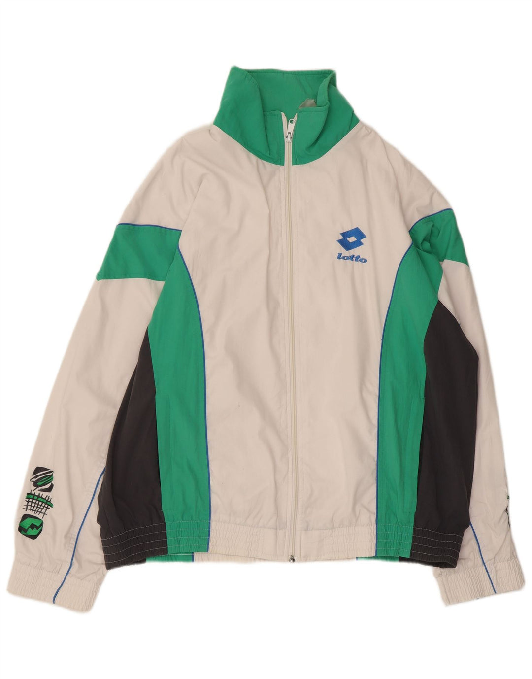 Ανδρική φόρμα Lotto Graphic Top Jacket XL White Colourblock