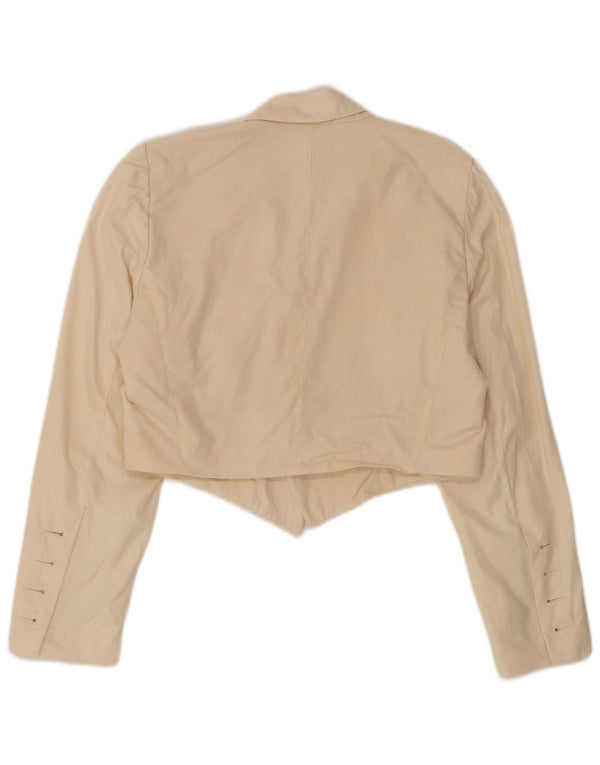 Escada Γυναικείο Ανοιχτό Μπουφάν Bolero EU 36 Small Beige Βαμβακερό