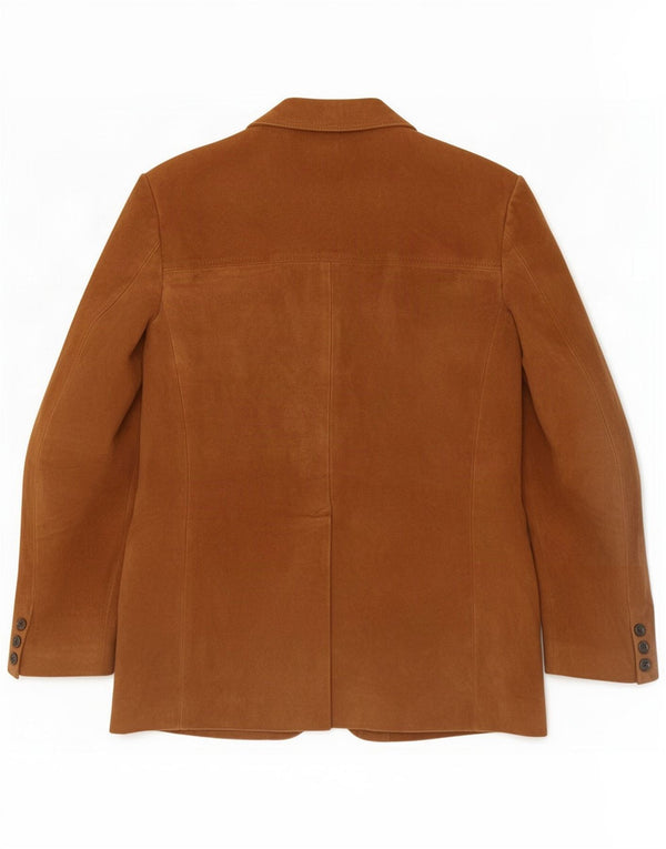 Vintage Mens 3 Button Suede Blazer Jacket IT 50 Large Brown