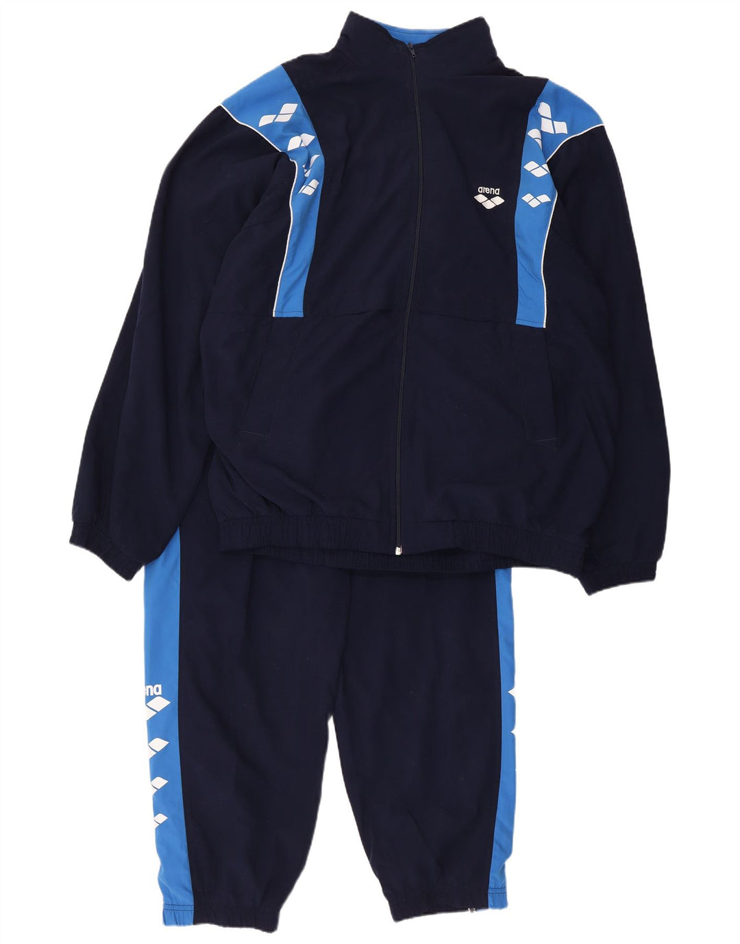 Arena Ανδρικά γραφικά Full Tracksuit XL Navy Blue Colorblock Polyester
