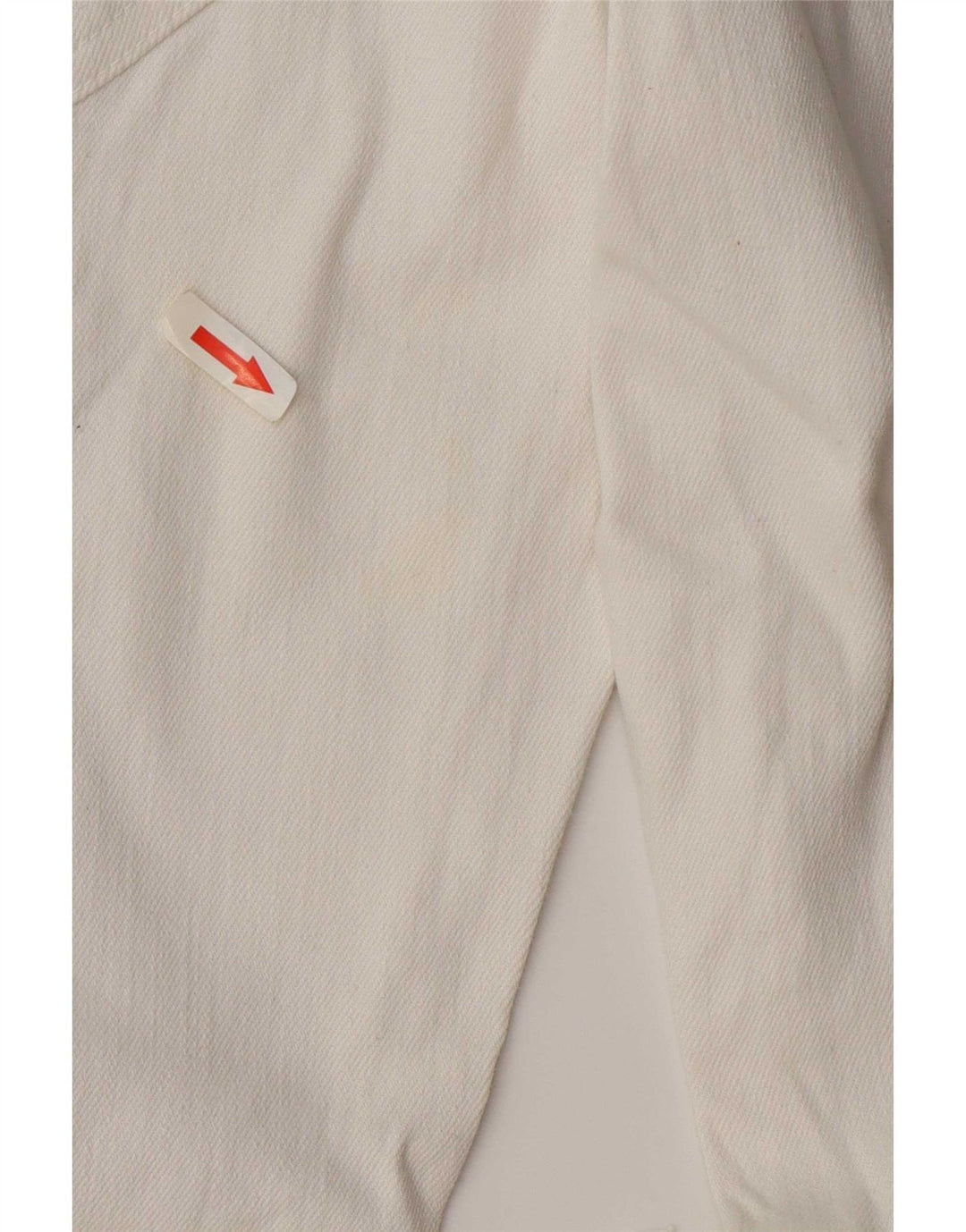 Zara Mens Distressed Slim Jeans EU 38 Small W30 L27 Λευκό βαμβακερό