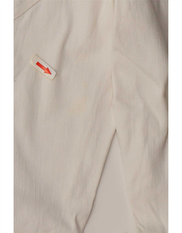 Zara Mens Distressed Slim Jeans EU 38 Small W30 L27 Λευκό βαμβακερό