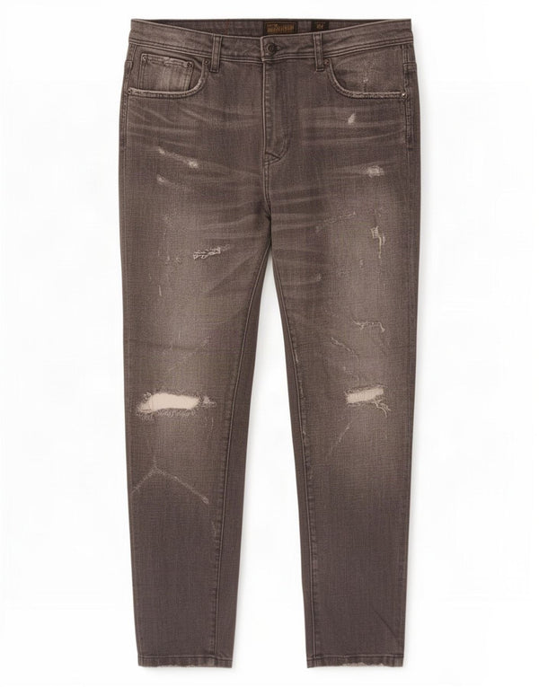 Zara Ανδρικά στενά τζιν EU 42 Large W32 L28 Γκρι βαμβακερό
