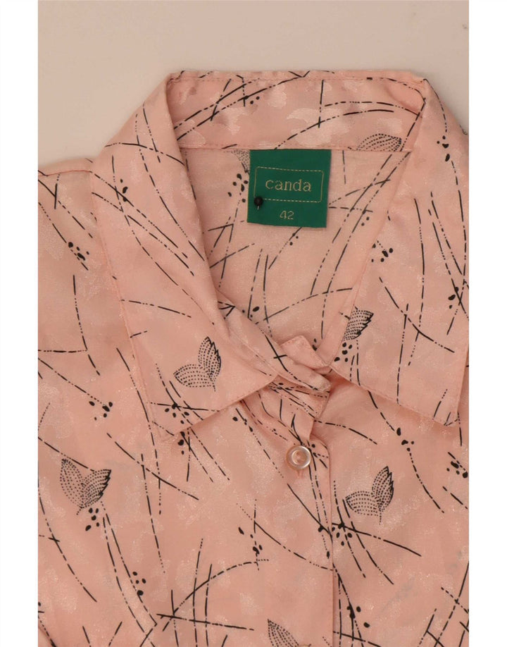 Γυναικεία Canda Abstract Pattern Μπλούζα με κοντό μανίκι EU 42 μεγάλο ροζ