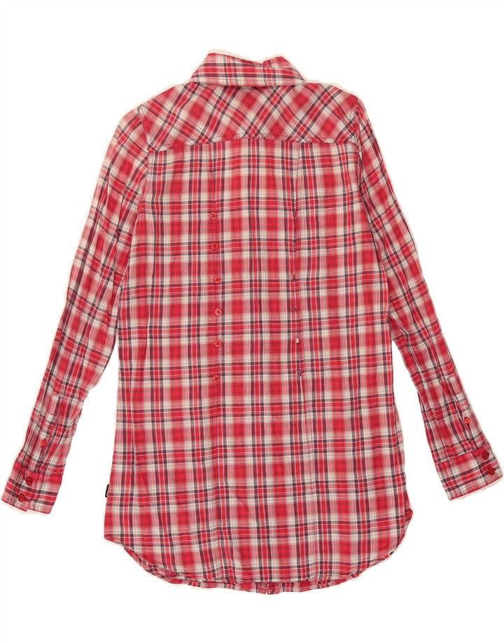 VANS Womens Shirt UK 12 Medium Red Check Cotton Vintage Vans and Second-Hand Vans from Messina Hembry 