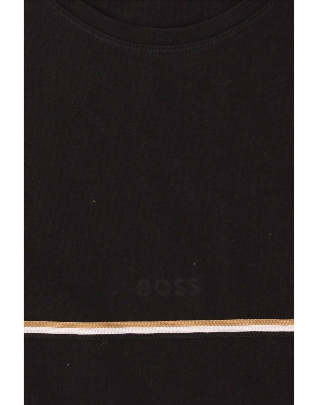 Ανδρικό T-Shirt Hugo Boss Τοπ μεσαίο μαύρο βαμβακερό