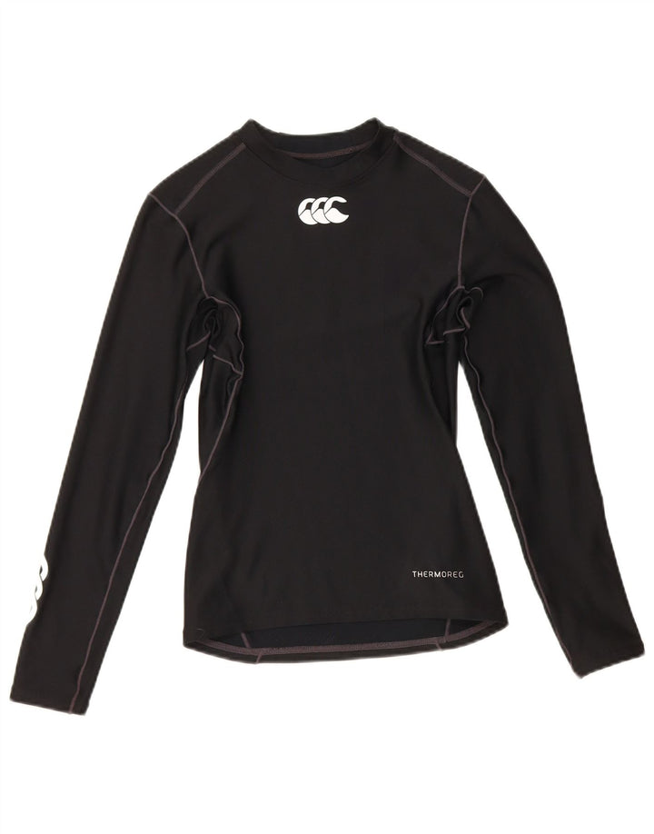 Canterbury Γυναικείο τοπ μακρυμάνικο UK 14 Large μαύρο πολυεστέρα