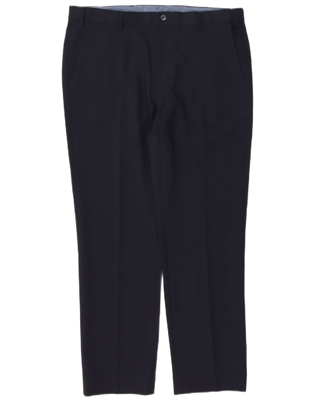 Marks & Spencer Ανδρικό παντελόνι Chino με κανονική εφαρμογή W36 L31 Navy Blue Polyester