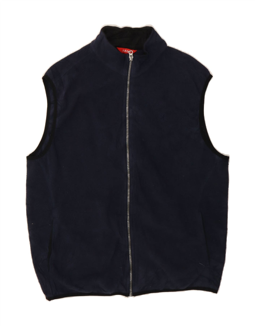 IZOD Mens Fleece Gilet UK 38 Medium Navy Blue Polyester Vintage Izod and Second-Hand Izod from Messina Hembry 