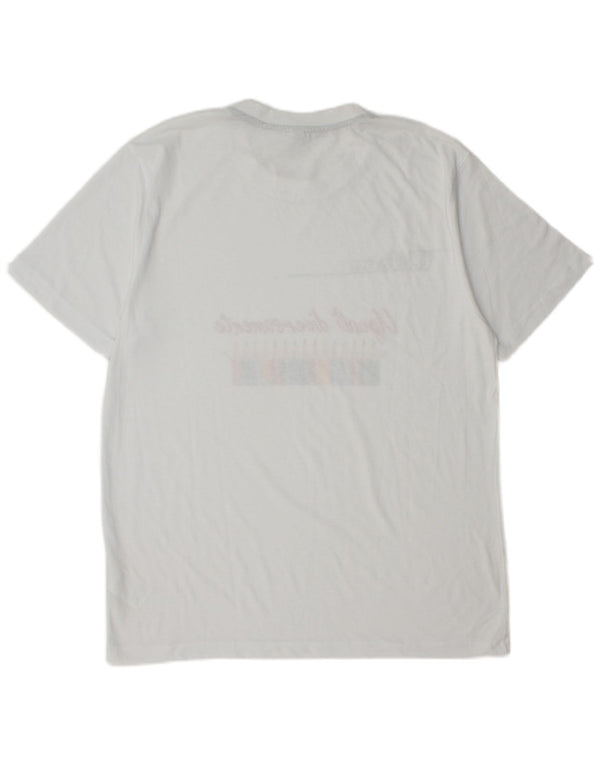 Ανδρικό γραφικό T-Shirt Wilson Top Large White Polyester