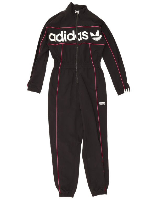Γυναικεία μακρυμάνικη φόρμα Adidas UK 6 XS Μαύρο Πολυαμίδιο