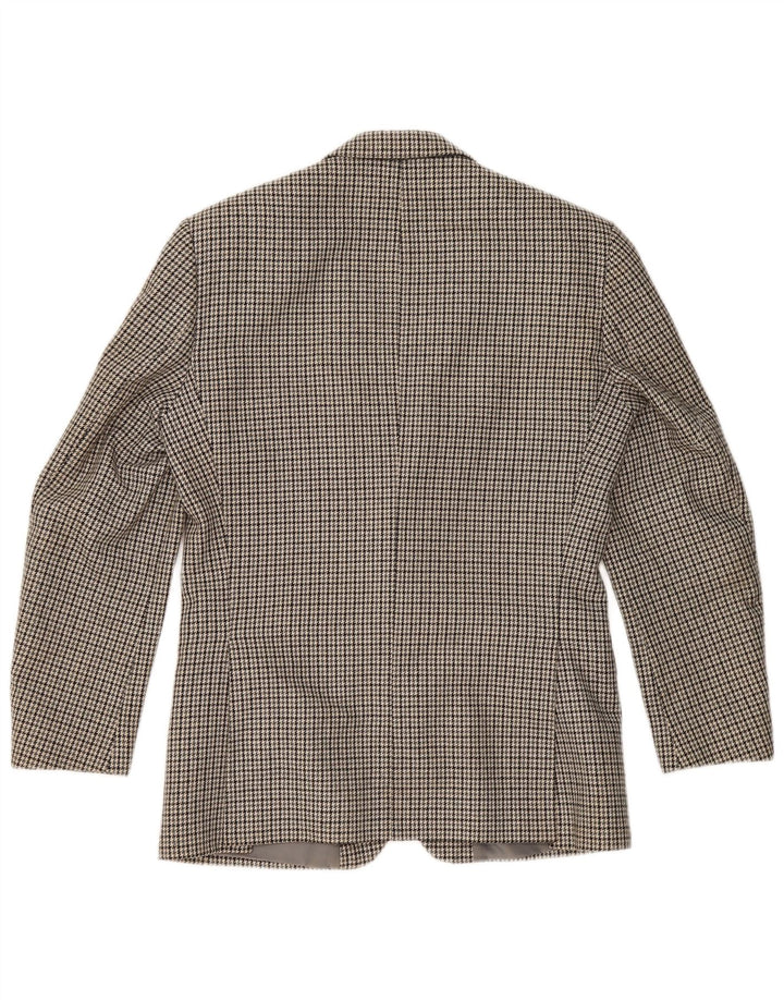 WELLINGTON Ανδρικό σακάκι σακάκι τεσσάρων εποχών UK 38 Medium Grey Houndstooth