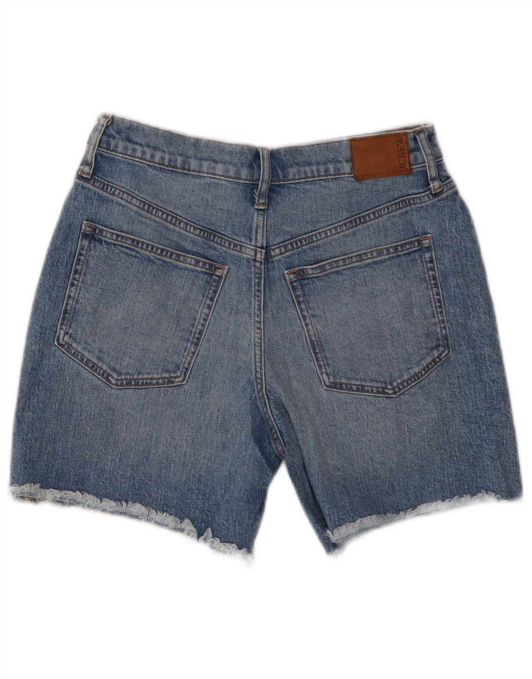 J. CREW Γυναικείο ψηλόμεσο τζιν σορτς W27 Μικρό μπλε βαμβακερό