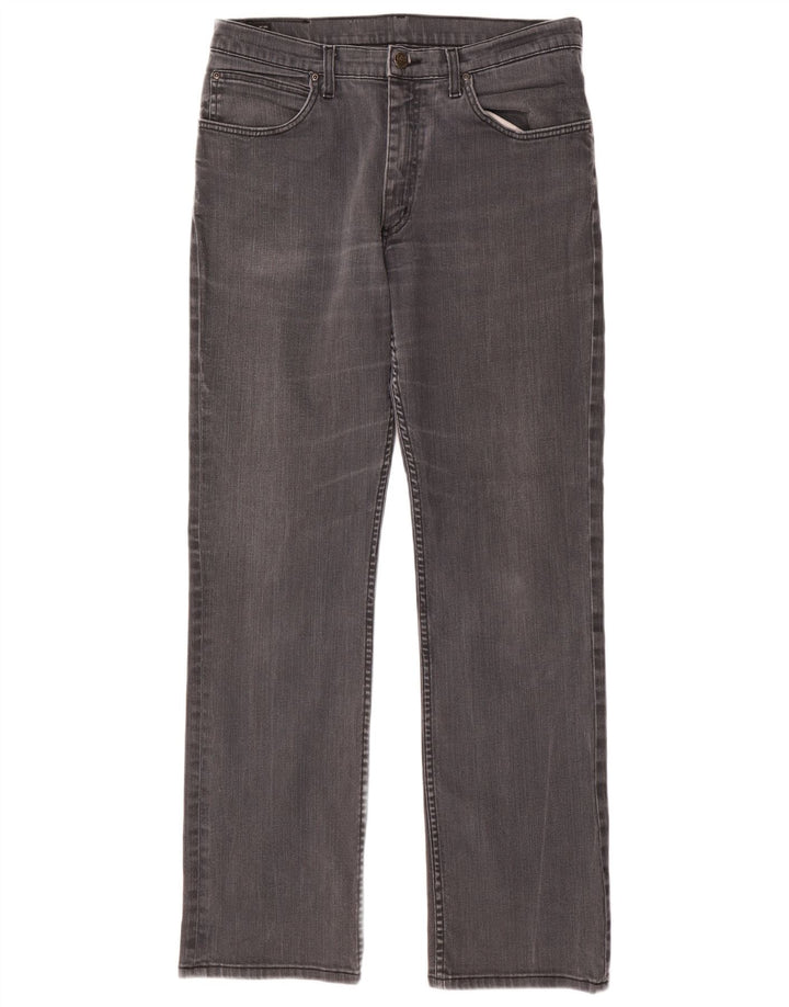 Lee Mens Brooklyn Straight Jeans W34 L34 Γκρι βαμβακερό
