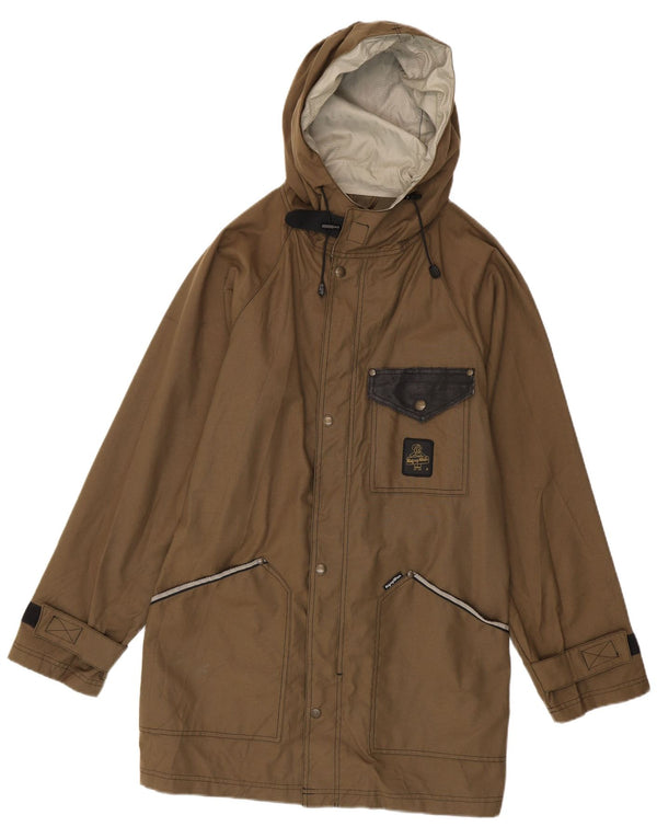 Ανδρικό μπουφάν Parka με κουκούλα Refrigiwear UK 40 Μεγάλο Χακί Βαμβάκι