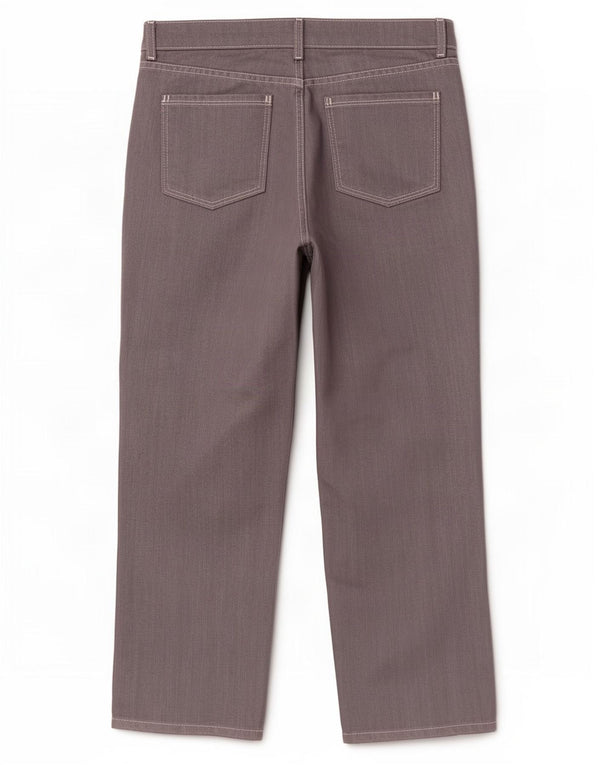 Marks & Spencer Γυναικείο αυτόγραφο Cropped Jeans UK 16 Large W32 L23 Grey