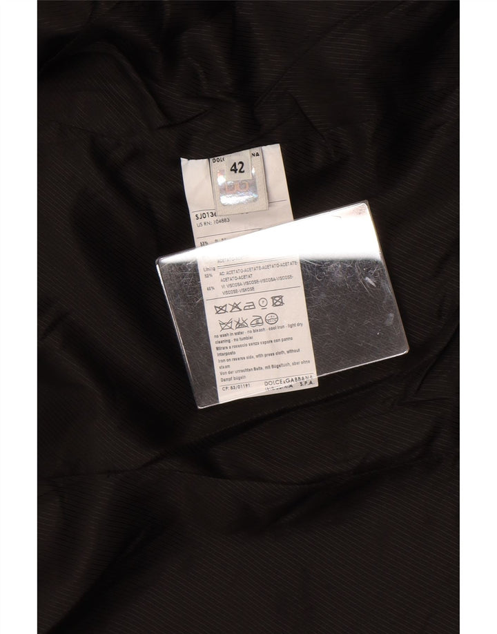 Dolce & Gabbana γυναικείο σακάκι 2 κουμπιών σακάκι IT 42 μεσαίο μαύρο πολυεστέρα