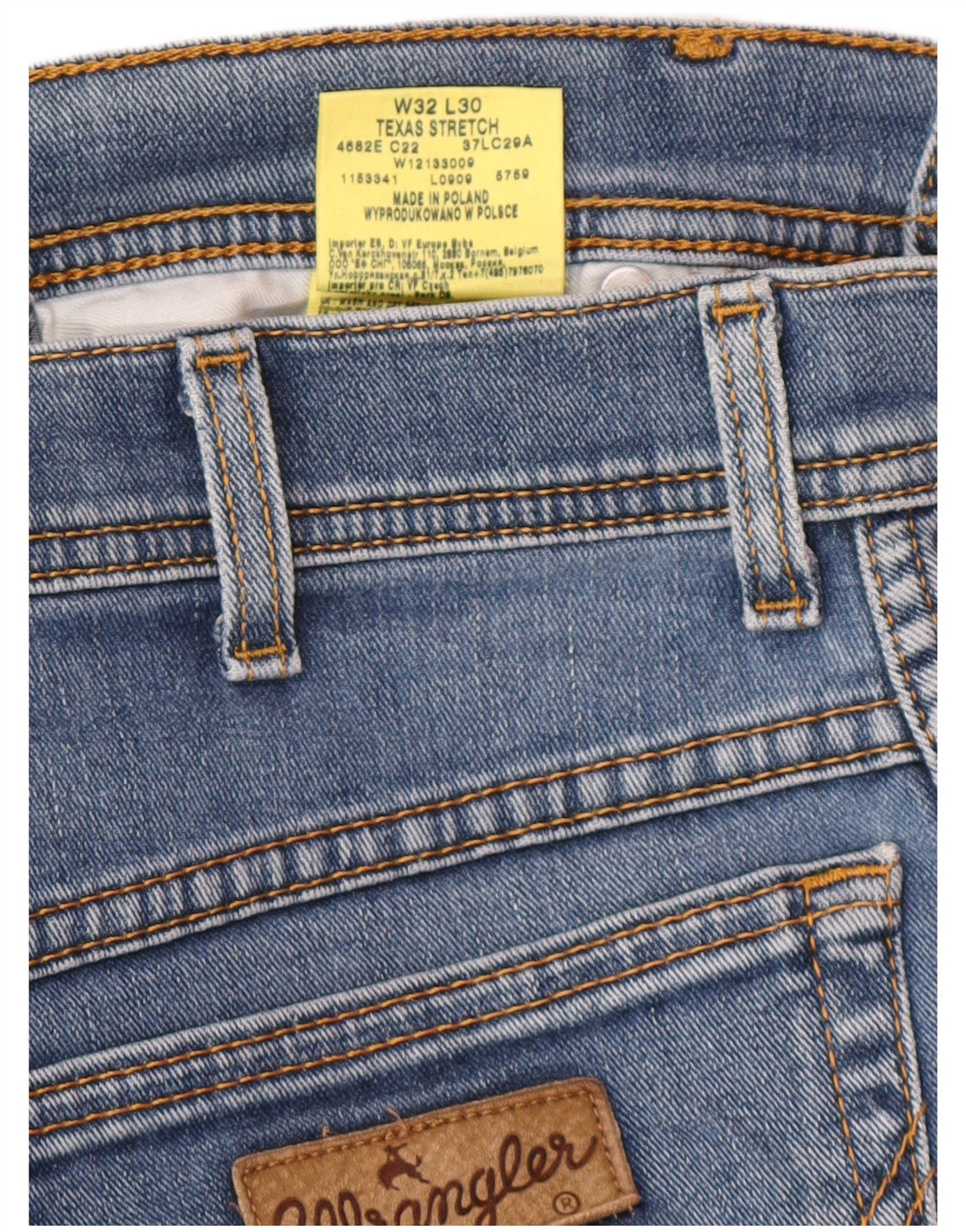 Ανδρικό τζιν ίσιο WRANGLER Texas Stretch W32 L30 Μπλε βαμβακερό