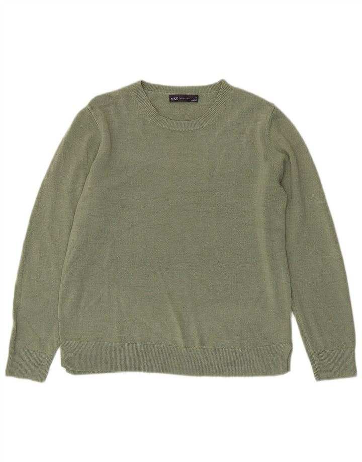 Marks & Spencer Γυναικείο πουλόβερ με λαιμόκαυστο UK 14 Medium Green