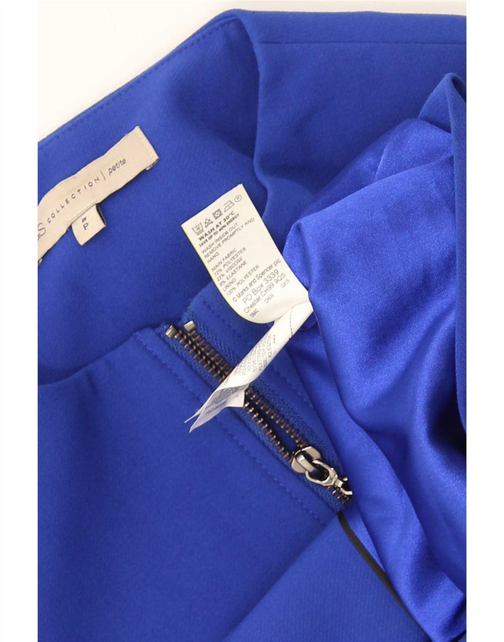 Marks & Spencer Γυναικείο Πανωφόρι UK 8 Small Blue Viscose