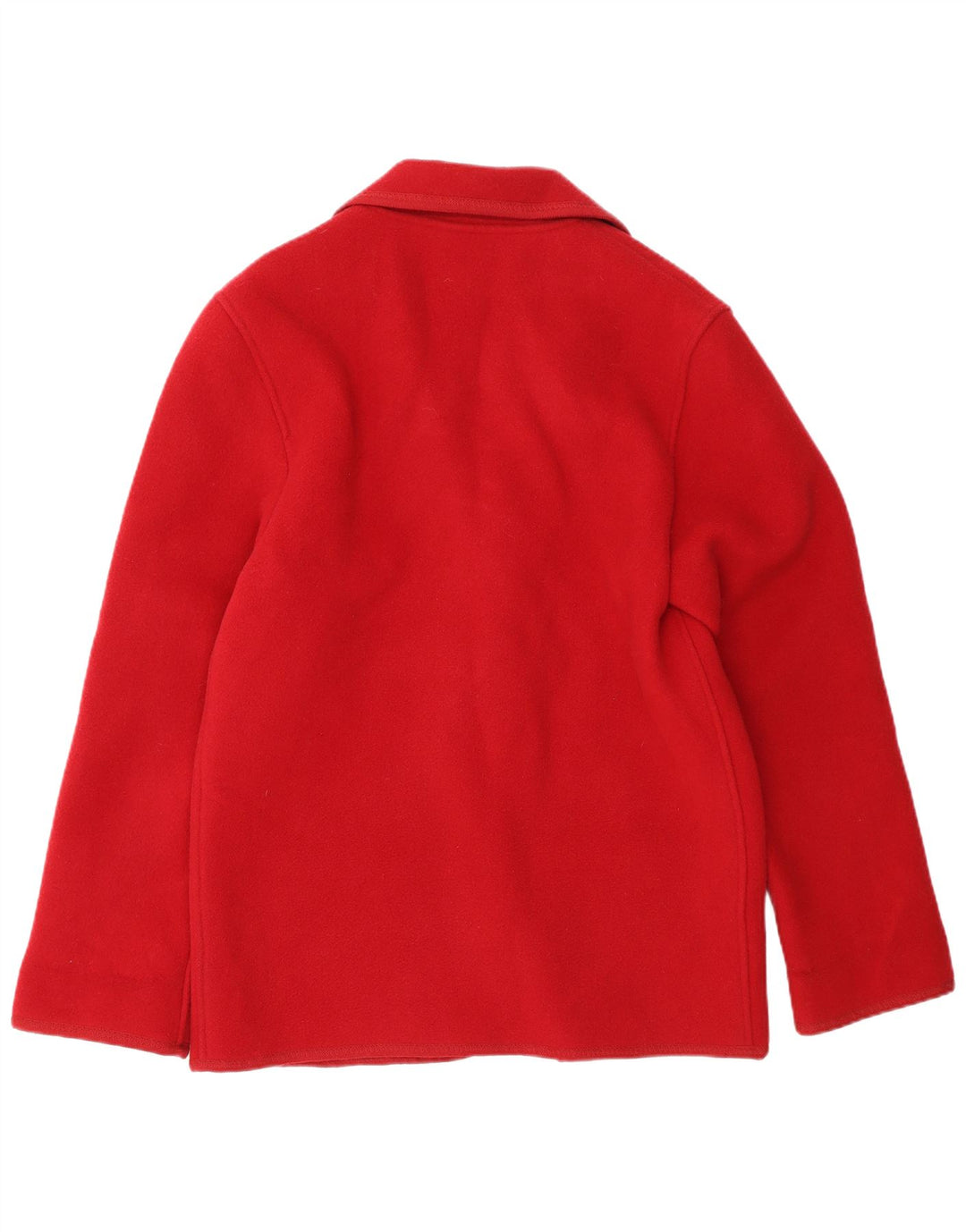 Genny Γυναικείο Μπουφάν Μπλέιζερ με 3 Κουμπιά UK 10 Small Red Wool