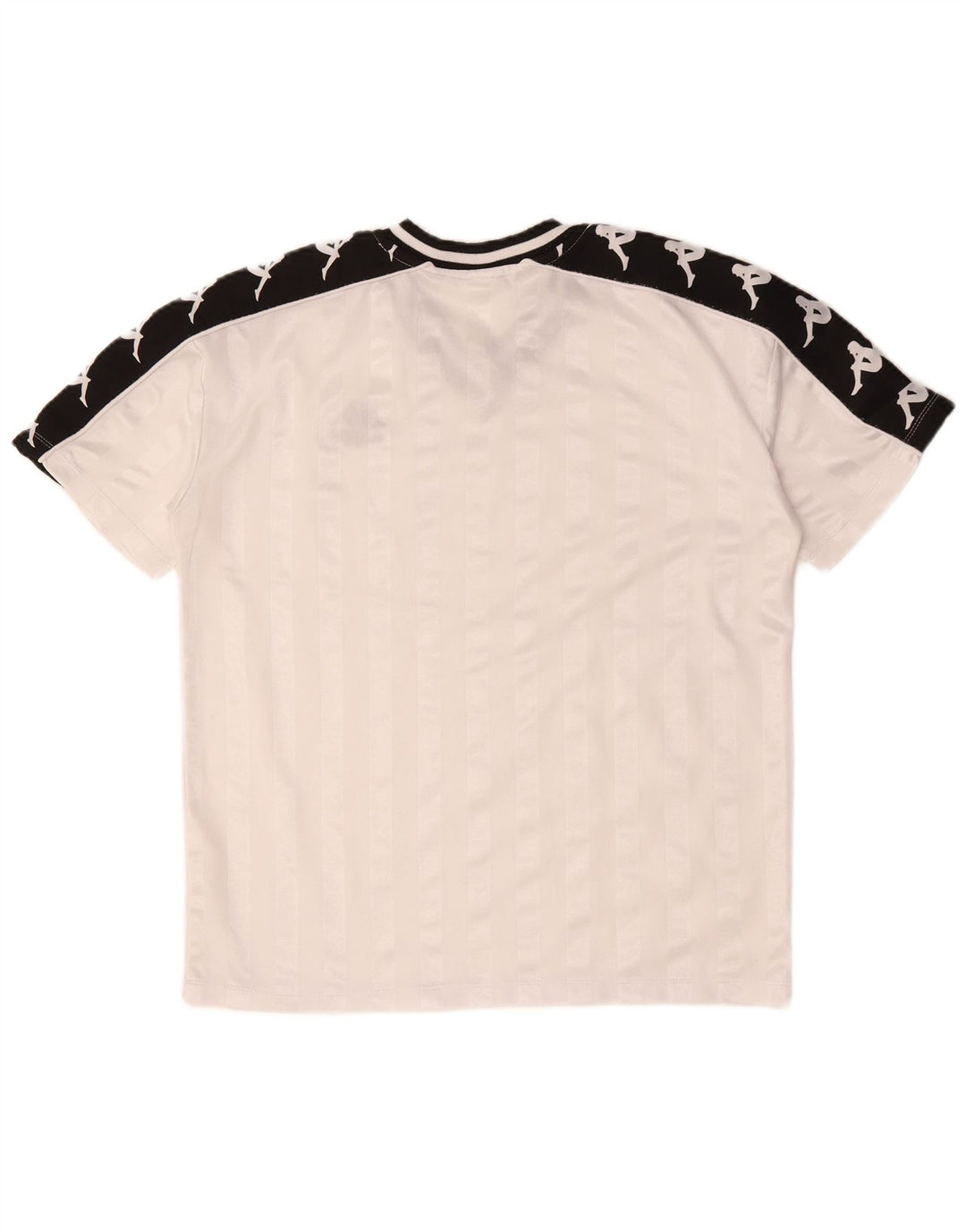 Ανδρικό γραφικό T-shirt KAPPA Top Medium White Colourblock Polyester