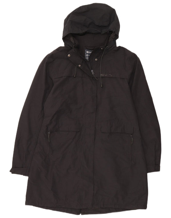 Mountain Warehouse Γυναικείο μπουφάν Parka με κουκούλα UK 18 XL Μαύρο βαμβακερό