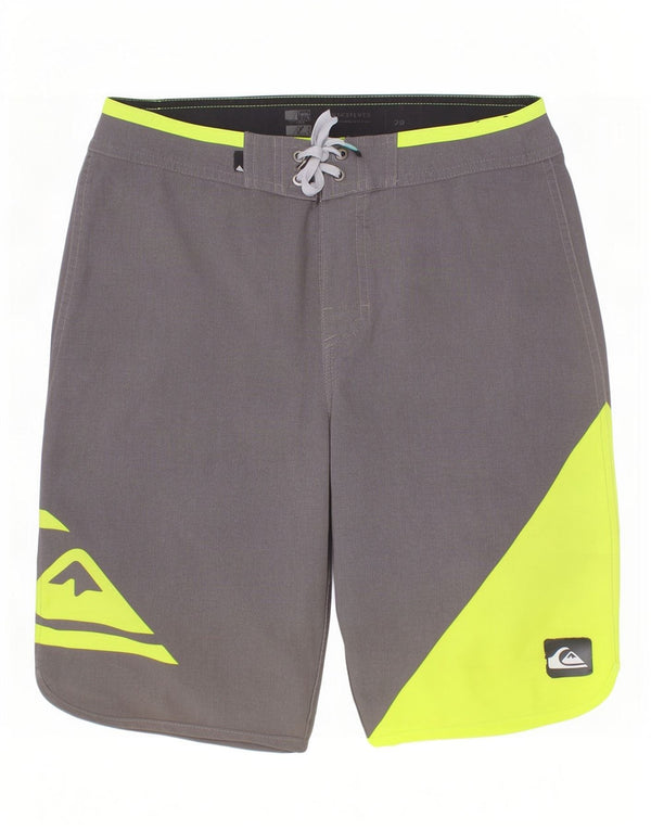 Quiksilver Boys γραφικά σορτς κολύμβησης 13-14 ετών γκρι χρώμα