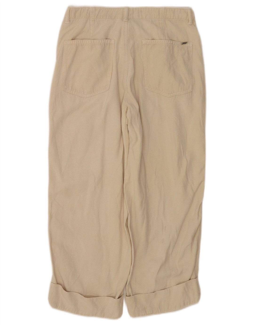 Massimo Dutti Γυναικείο παντελόνι Capri EU 38 Small W28 L22 Beige Lyocell