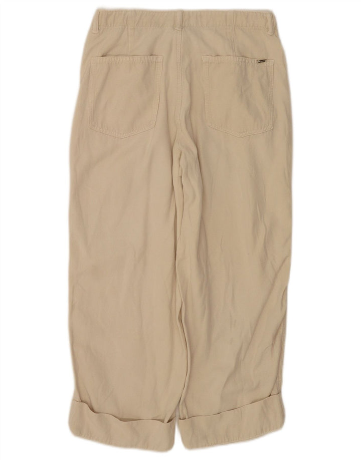 Massimo Dutti Γυναικείο παντελόνι Capri EU 38 Small W28 L22 Beige Lyocell