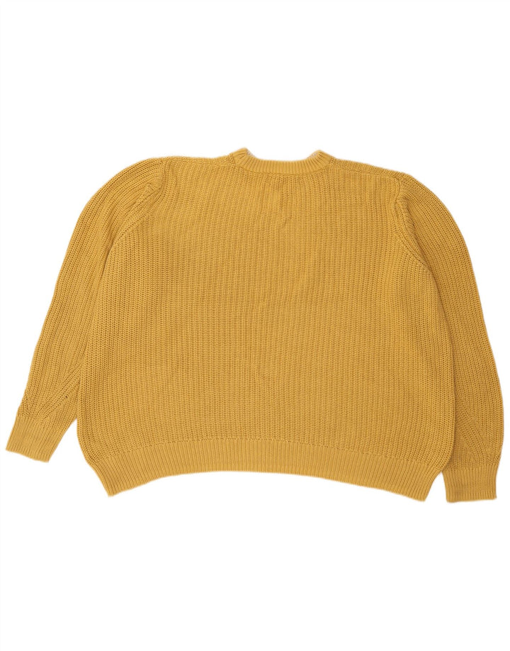 Marks & Spencer Γυναικείο πουλόβερ με λαιμόκοψη UK 16 Large Yellow