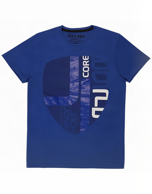 Jack & Jones ανδρικό γραφικό μπλουζάκι Top Medium Blue