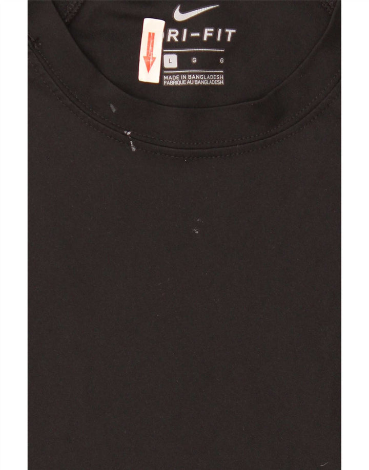 Ανδρικό T-shirt Nike Dri Fit Top Large Μαύρο Πολυεστέρας